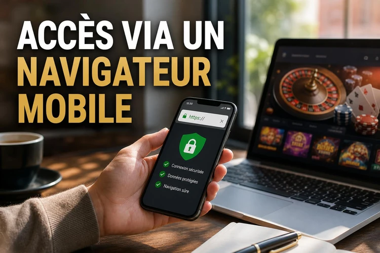 Accès via un navigateur mobile
